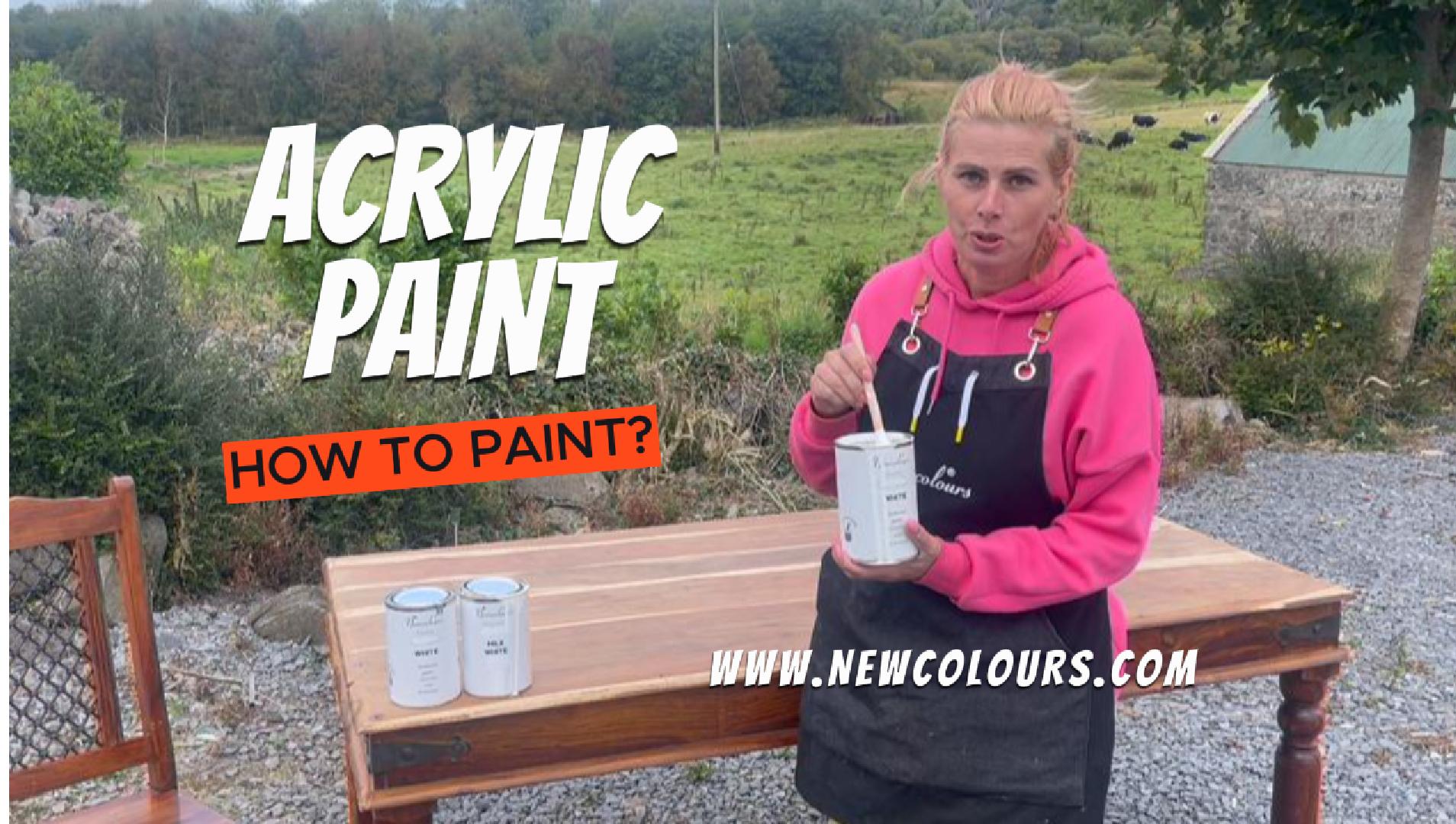 Painting a wooden table and chairs using Newcolours Paint for Furniture Ireland – step-by-step guide.