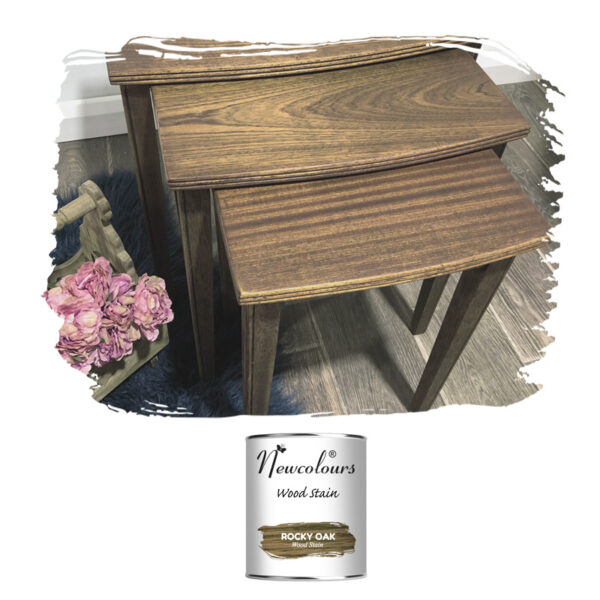 Enhance wooden floors, furniture, and tables with Wood Stain Newcolours. Available in 8 natural shades. Must be finished with varnish or oil!