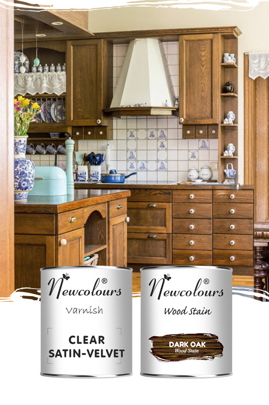 High-durability Clear Very Hard Water-Based Varnish for furniture, countertops, and wood, perfect for upcycling and protection.