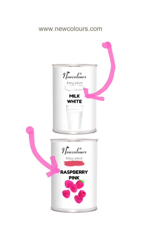 Paint for furniture in Ireland and UK – Newcolours Upcycling Paint with excellent coverage and smooth finish.