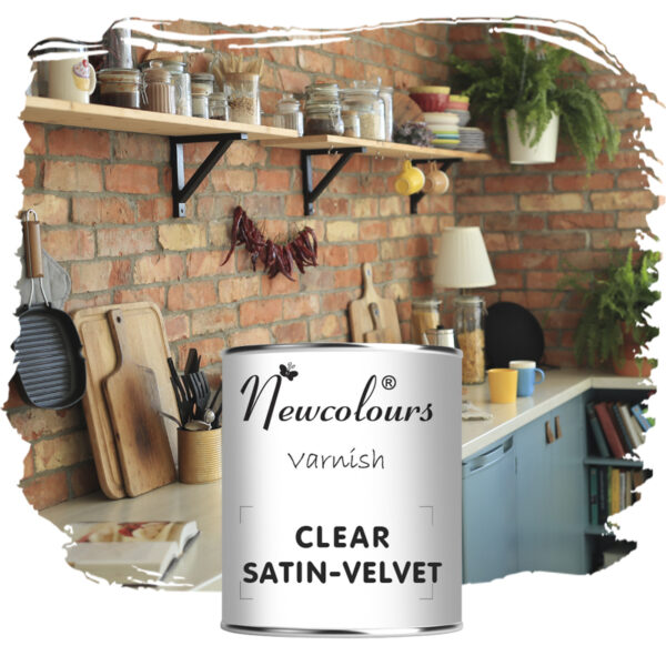 High-durability Clear Very Hard Water-Based Varnish for furniture, countertops, and wood, perfect for upcycling and protection.