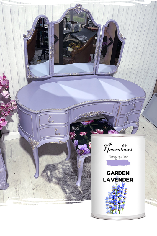 Paint for furniture in Ireland and UK – Newcolours Upcycling Paint with excellent coverage and smooth finish.
