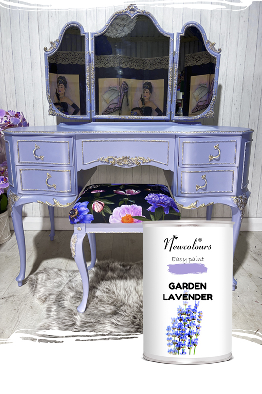 Paint for furniture in Ireland and UK – Newcolours Upcycling Paint with excellent coverage and smooth finish.