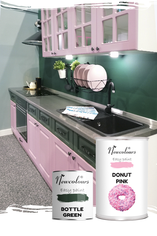 Paint for furniture in Ireland and UK – Newcolours Upcycling Paint with excellent coverage and smooth finish.
