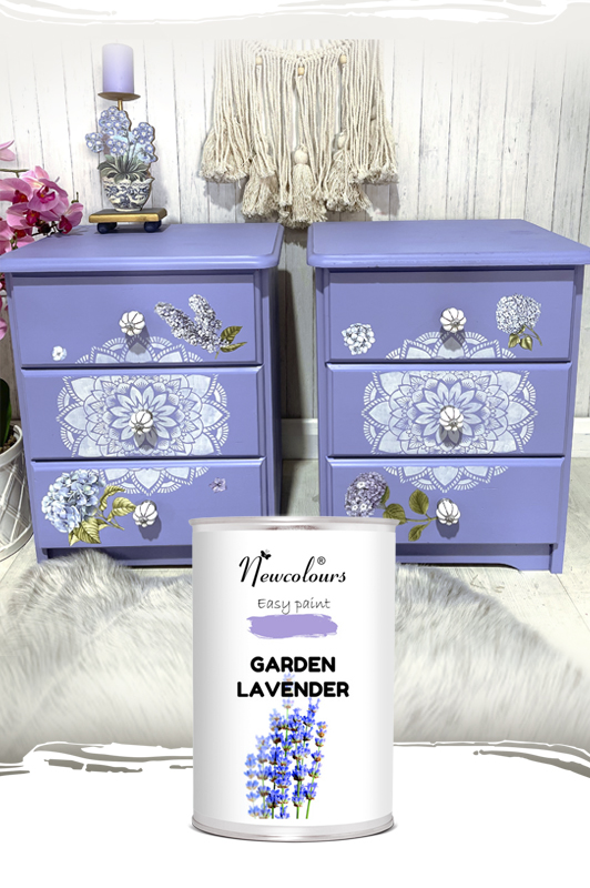 Paint for furniture in Ireland and UK – Newcolours Upcycling Paint with excellent coverage and smooth finish.