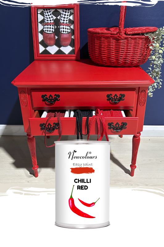 Paint for furniture in Ireland and UK – Newcolours Upcycling Paint with excellent coverage and smooth finish.