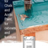 High-durability Clear Very Hard Water-Based Varnish for furniture, countertops, and wood, perfect for upcycling and protection.