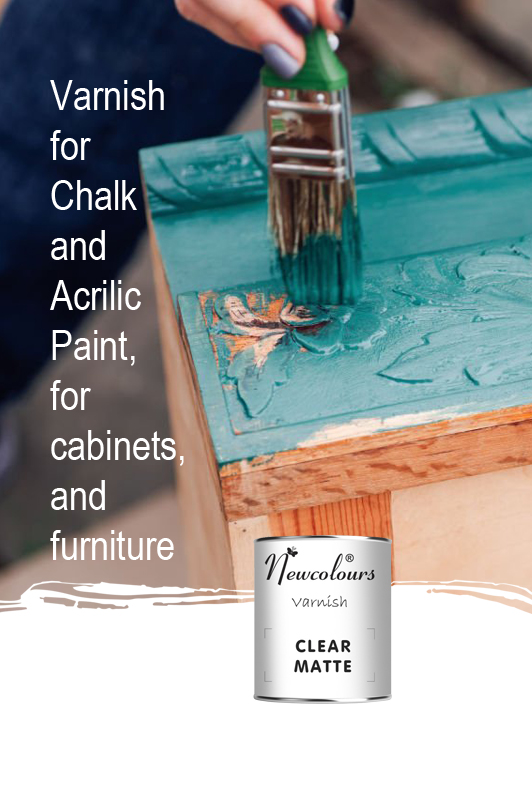 High-durability Clear Very Hard Water-Based Varnish for furniture, countertops, and wood, perfect for upcycling and protection.