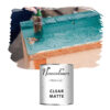 High-durability Clear Very Hard Water-Based Varnish for furniture, countertops, and wood, perfect for upcycling and protection.