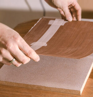 Scratches and veneer damage are common issues when restoring furniture.