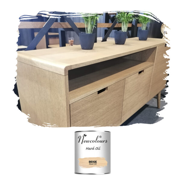 Newcolours Hard Oil for Wood – durable, scratch-resistant, and eco-friendly. Ideal for countertops, kitchen tables, and furniture.